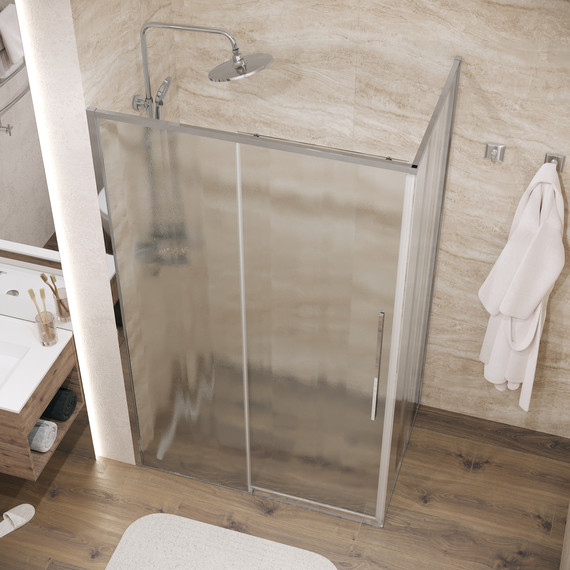 Душевое ограждение Grossman Galaxy 110x70 см 120.K33.01.1170.10.02, хром/шиншилла - фото 4