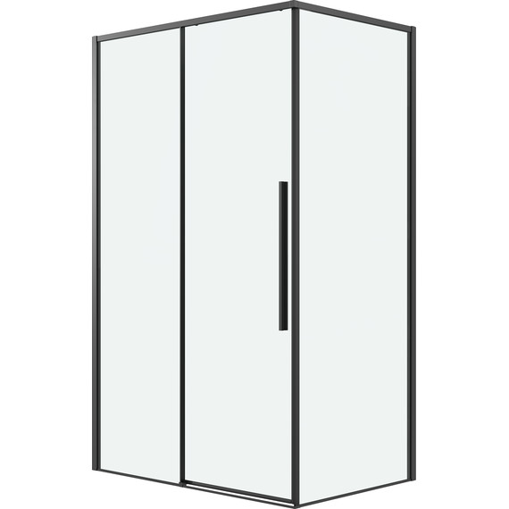 Душевое ограждение Grossman Galaxy 140x80 см 120.K33.01.1480.21.00, чёрный матовый/прозрачное - фото 2
