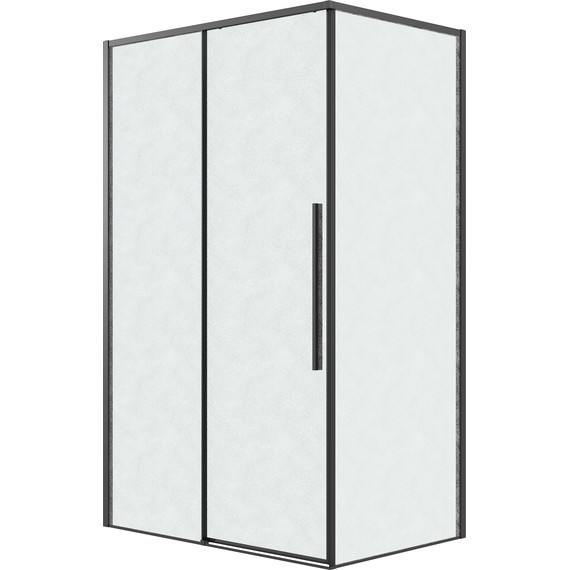 Душевое ограждение Grossman Galaxy 110x80 см 120.K33.01.1180.21.02, чёрный матовый/шиншилла - фото 2