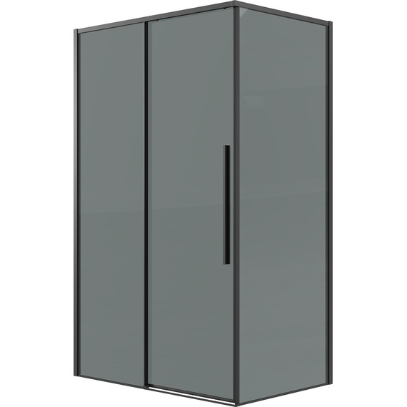 Душевое ограждение Grossman Galaxy 100x70 см 120.K33.01.1070.21.10, чёрный матовый/тонированное - фото 2