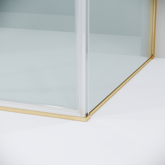 Душевое ограждение Grossman Galaxy 130x70 см 120.K33.01.1370.32.00, золото сатин/прозрачное - фото 9