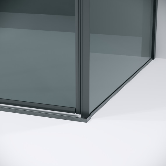 Душевое ограждение Grossman Galaxy 110x70 см 120.K33.01.1170.42.10, графит сатин/тонированное - фото 7