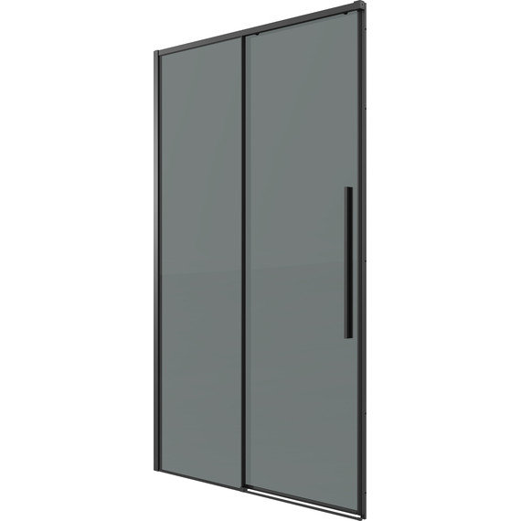 Душевая дверь Grossman Galaxy 130 см 100.K33.01.130.21.10, чёрный матовый/тонированное - фото 2