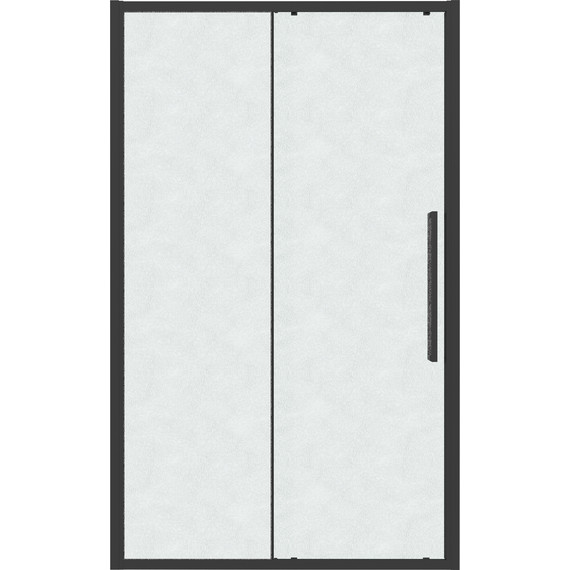 Душевая дверь Grossman Cosmo 110 см 100.K33.02.110.21.02, чёрный матовый/шиншилла - фото 3