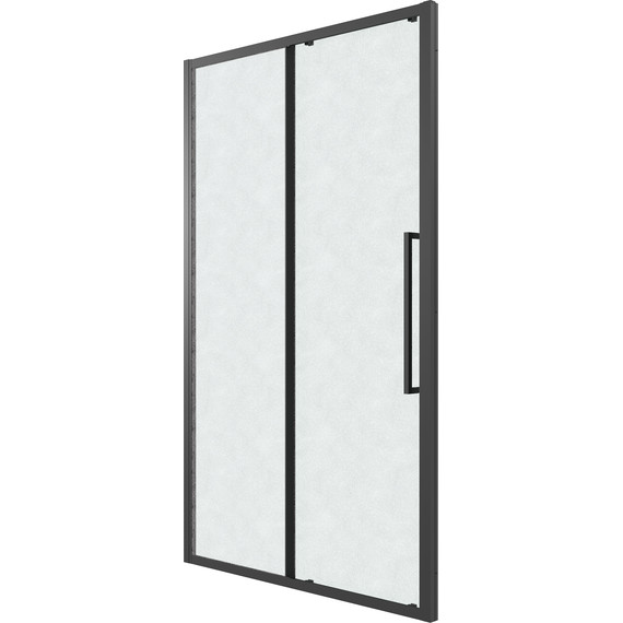 Душевая дверь Grossman Cosmo 110 см 100.K33.02.110.21.02, чёрный матовый/шиншилла - фото 2