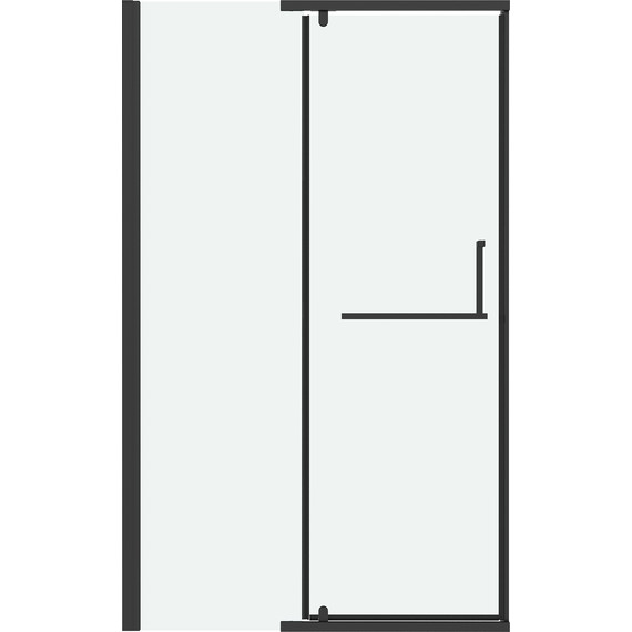 Душевая дверь Grossman Pragma 110 см 100.K33.03.110.21.00, чёрный матовый/прозрачное - фото 3