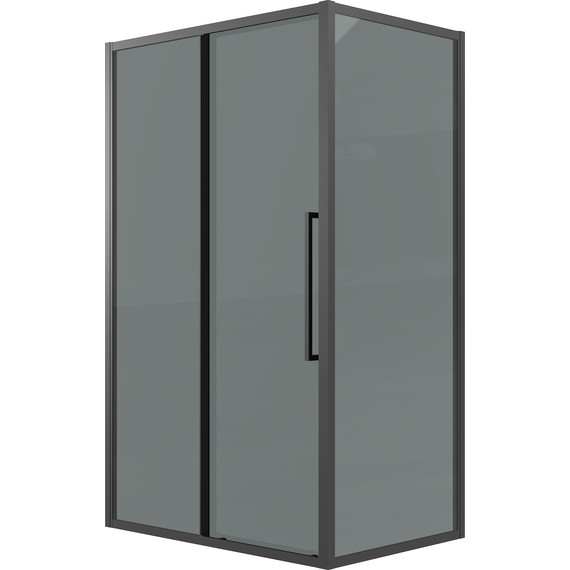 Душевое ограждение Grossman Cosmo 100x70 см 120.K33.02.1070.21.10, чёрный матовый/тонированное - фото 2