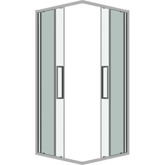 Душевое ограждение Grossman Cosmo 80x80 см 300.K33.02.8080.10.00, хром/прозрачное - фото 2