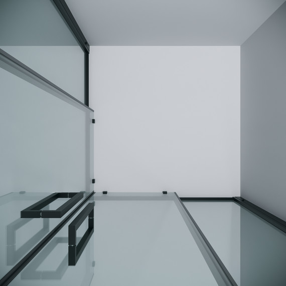 Душевое ограждение Grossman Cosmo 80x80 см 300.K33.02.8080.21.00, чёрный матовый/прозрачное - фото 7