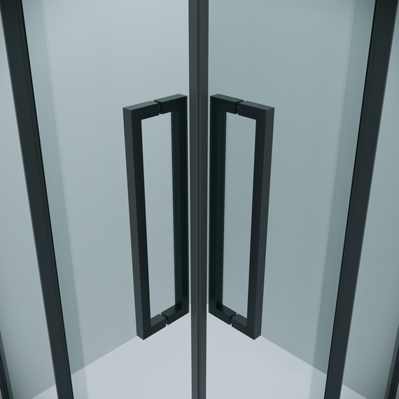 Душевое ограждение Grossman Cosmo 80x80 см 300.K33.02.8080.21.00, чёрный матовый/прозрачное - фото 9