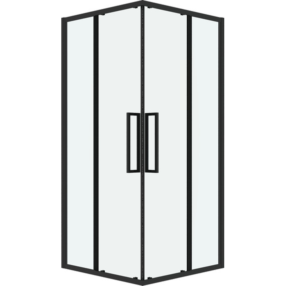 Душевое ограждение Grossman Cosmo 80x80 см 300.K33.02.8080.21.00, чёрный матовый/прозрачное - фото 3