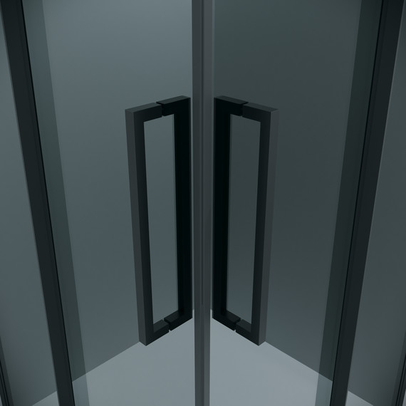 Душевое ограждение Grossman Cosmo 90x90 см 300.K33.02.9090.21.10, чёрный матовый/тонированное - фото 8