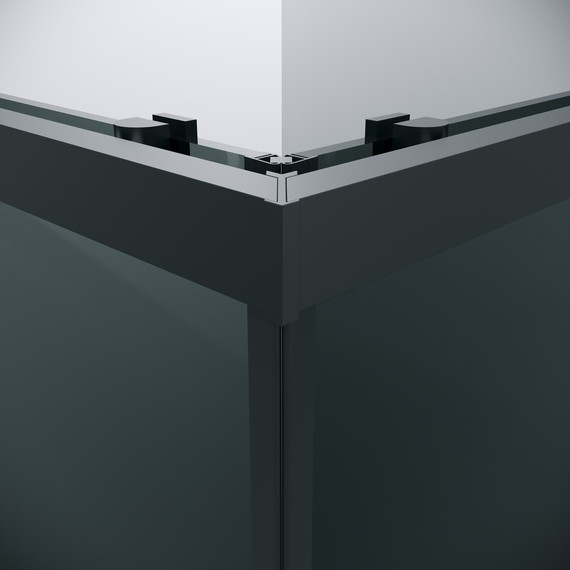 Душевое ограждение Grossman Cosmo 90x90 см 300.K33.02.9090.21.10, чёрный матовый/тонированное - фото 10