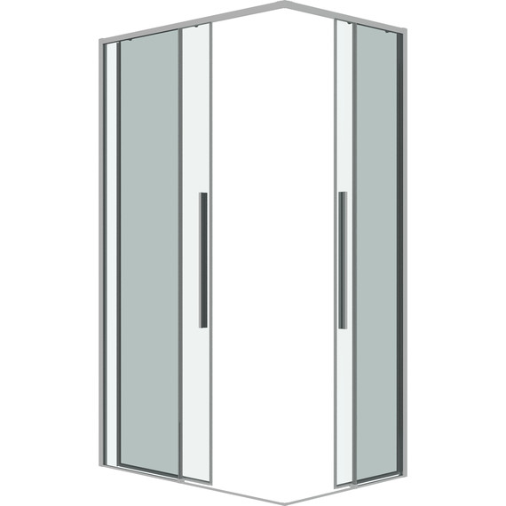 Душевое ограждение Grossman Galaxy 120x80 см 300.K33.01.1280.10.00, хром/прозрачное - фото 2