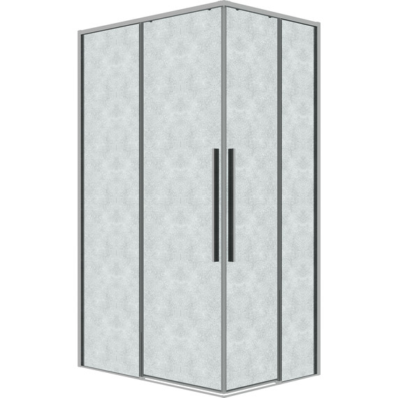 Душевое ограждение Grossman Galaxy 90x80 см 300.K33.01.9080.10.02, хром/шиншилла - фото 3