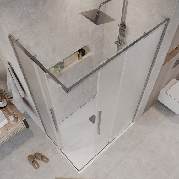 Душевое ограждение Grossman Galaxy 90x80 см 300.K33.01.9080.10.02, хром/шиншилла - фото 6