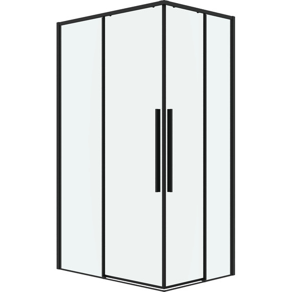 Душевое ограждение Grossman Galaxy 110x90 см 300.K33.01.1190.21.00, чёрный матовый/прозрачное - фото 3