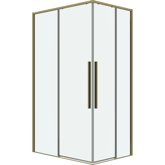 Душевое ограждение Grossman Galaxy 120x80 см 300.K33.01.1280.32.00, золото сатин/прозрачное - фото 3