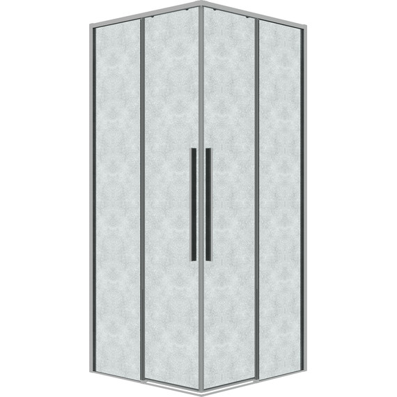 Душевое ограждение Grossman Galaxy 80x80 см 300.K33.01.8080.10.02, хром/шиншилла - фото 3