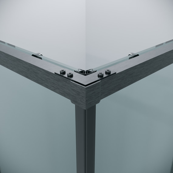 Душевое ограждение Grossman Galaxy 100x70 см 300.K33.01.1070.42.00, графит сатин/прозрачное - фото 10