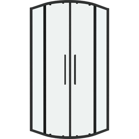 Душевое ограждение Grossman Cosmo 80x80 см 301.K33.02.8080.21.00, чёрный матовый/прозрачное - фото 3