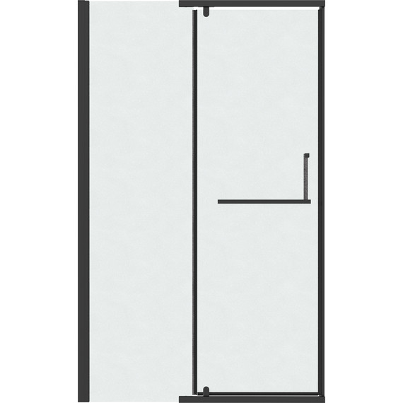Душевая дверь Grossman Pragma 100 см 100.K33.03.100.21.02, чёрный матовый/шиншилла - фото 3