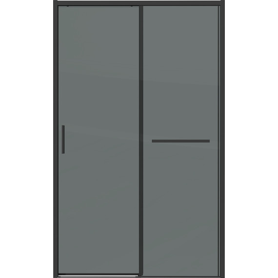 Душевая дверь Grossman Style 120 см 100.K33.05.120.21.10, чёрный матовый/тонированное - фото 3
