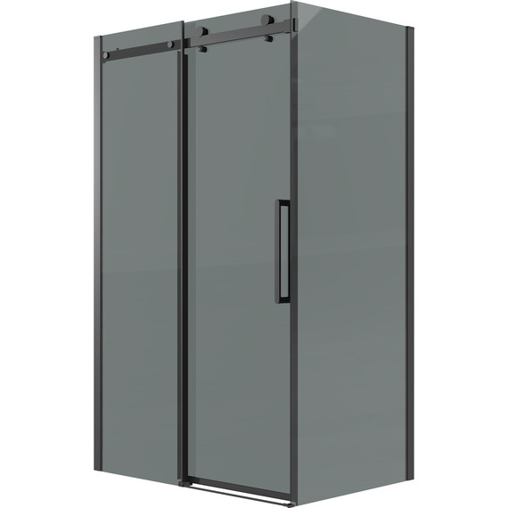 Душевое ограждение Grossman Classic 110x80 см 120.K33.04.1180.21.10, чёрный матовый/тонированное - фото 2