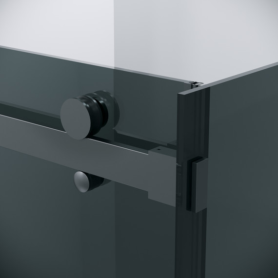 Душевое ограждение Grossman Classic 100x90 см 120.K33.04.1090.21.10, чёрный матовый/тонированное - фото 7