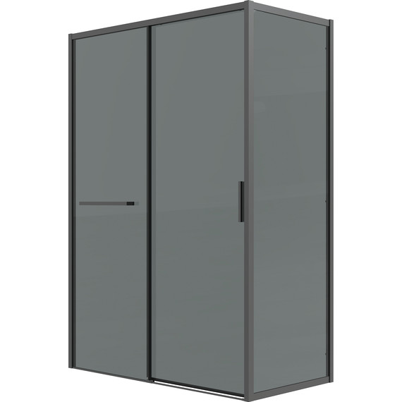Душевое ограждение Grossman Style 120x90 см 120.K33.05.1290.21.10, чёрный матовый/тонированное - фото 2
