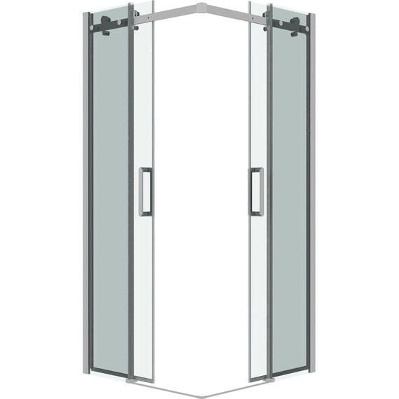 Душевое ограждение Grossman Classic 100x100 см 300.K33.04.1010.10.00, хром/прозрачное - фото 2