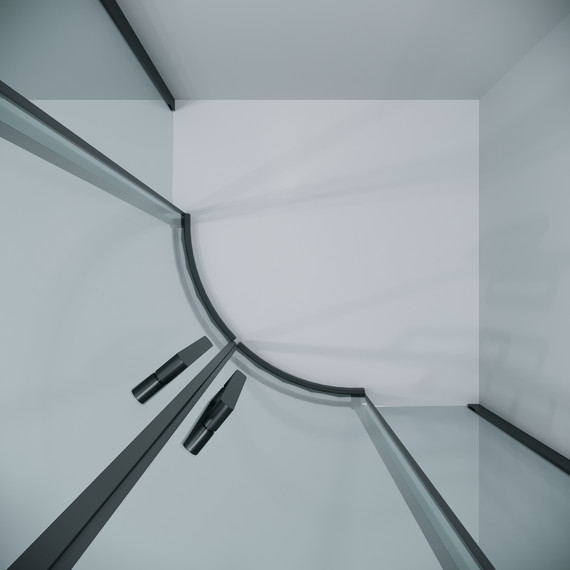 Душевое ограждение Grossman Classic 90x90 см 301.K33.04.9090.21.00, чёрный матовый/прозрачное - фото 9