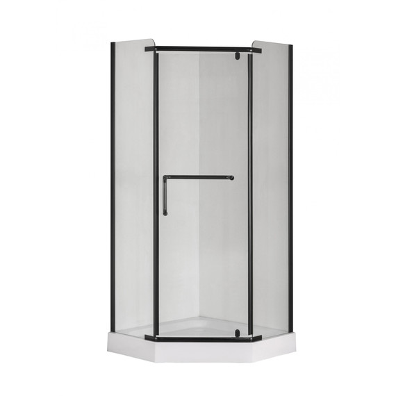 Душевое ограждение Taliente 100x100 см TA-10103-1CB, чёрный/прозрачное - фото 