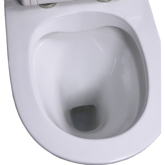 Унитаз-компакт безободковый Taliente Arte AR35045+Nero pulsante с крышкой микролифт - фото 4