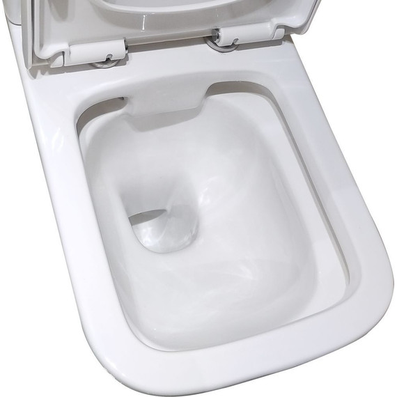 Унитаз-компакт безободковый Taliente Elegante EL35055 с крышкой микролифт - фото 4