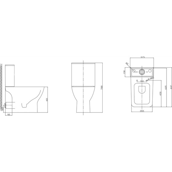 Унитаз-компакт безободковый Taliente Elegante EL35055 с крышкой микролифт - фото 6
