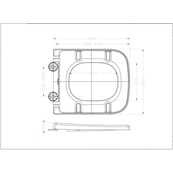 Унитаз-компакт безободковый Taliente Elegante EL35055 с крышкой микролифт - фото 7