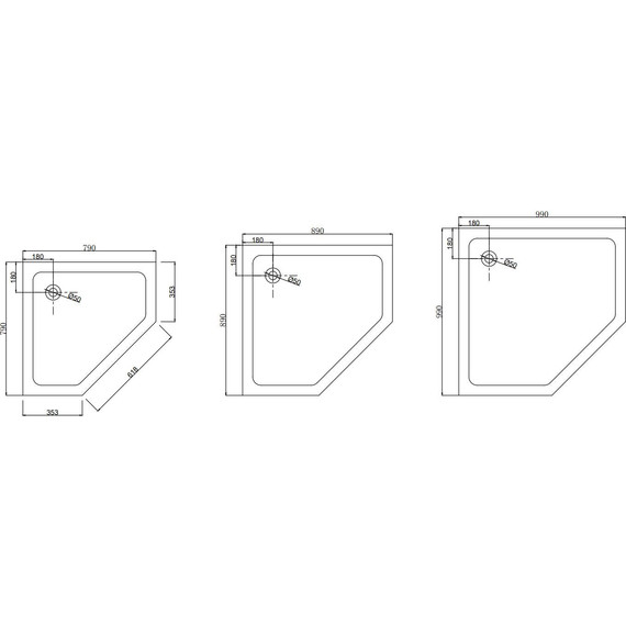 Поддон акриловый Taliente 80x80 см PTA-08083 - фото 3