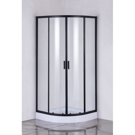 Душевое ограждение Taliente 90x90 см TA-09091-1CB, чёрный/прозрачное - фото 2