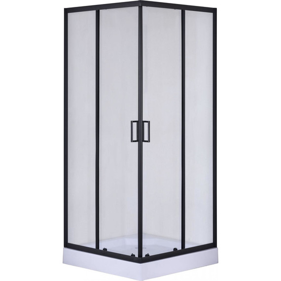 Душевое ограждение Taliente 100x100 см TA-10102-1CB, чёрный/прозрачное - фото 3