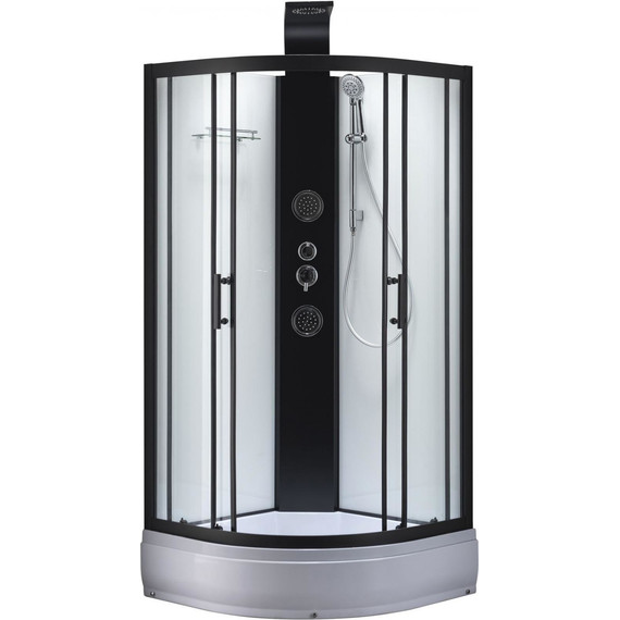 Душевая кабина Taliente 90x90 см TA-99CB, чёрный/прозрачное - фото, картинка 3 Душевая кабина Taliente 90x90 см TA-99CB, чёрный/прозрачное - фото 3