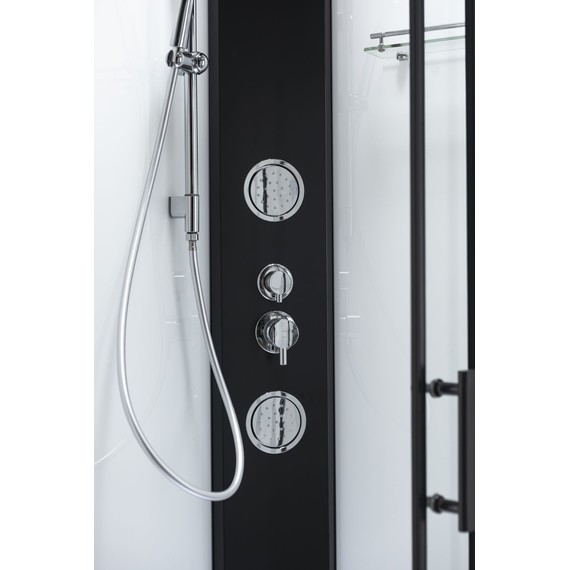 Душевая кабина Taliente 90x90 см TA-99CB, чёрный/прозрачное - фото, картинка 6 Душевая кабина Taliente 90x90 см TA-99CB, чёрный/прозрачное - фото 6