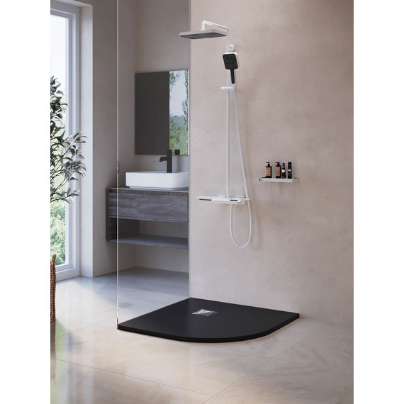 Каменный поддон RGW ST/R-0099G 90х90 см 16153099-02, графит - фото 2