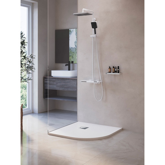 Каменный поддон RGW ST/R-0099W 90х90 см 16153099-01 - фото 2