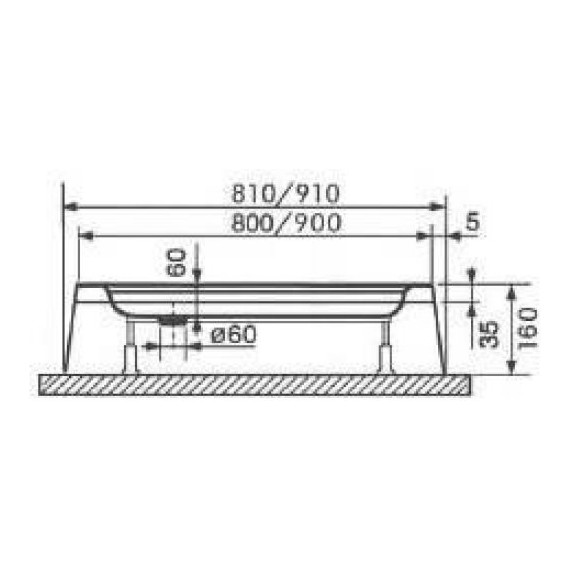 Поддон акриловый RGW Acrylic LUX/TN-P 80х80 см 16180488-41 - фото 4