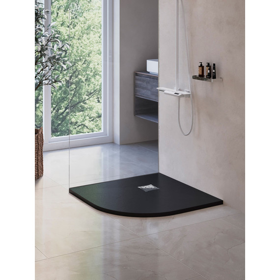 Каменный поддон RGW ST/R-0099G 90х90 см 16153099-02, графит - фото 3