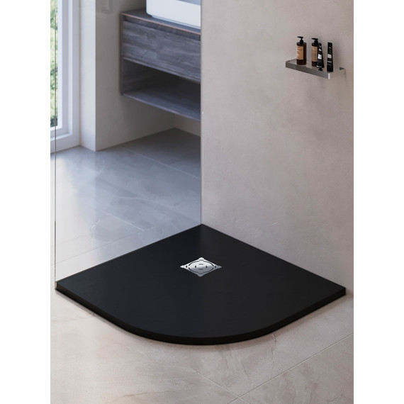 Каменный поддон RGW ST/R-0099G 90х90 см 16153099-02, графит - фото 8