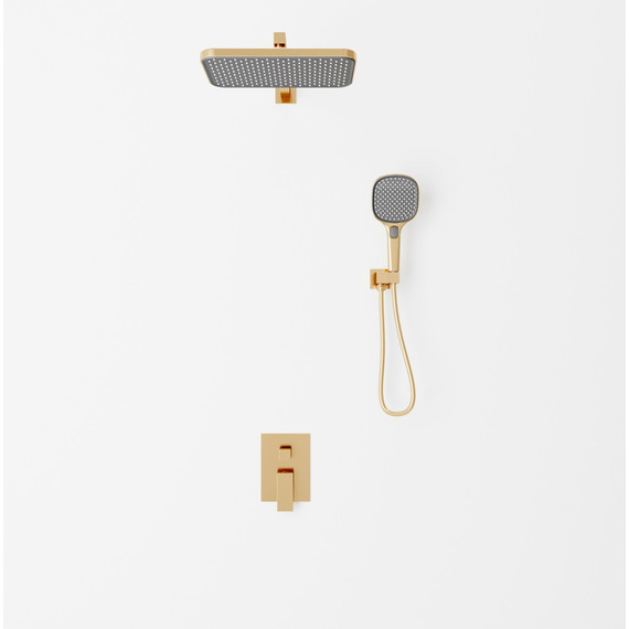 Душевая система для душа Veconi AV-410-G-C4, брашированное золото, Цвет производителя: брашированное золото - фото 2