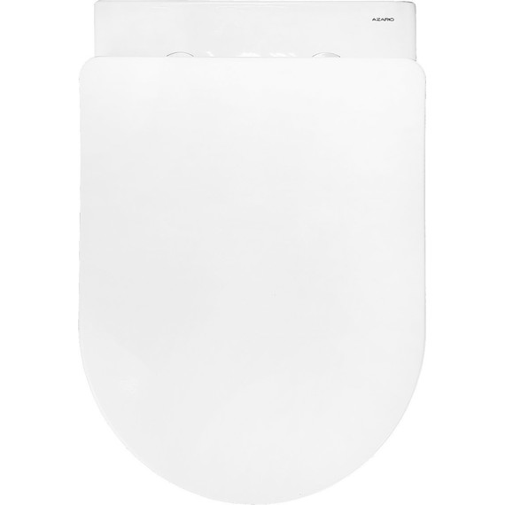 Унитаз подвесной безободковый Azario Ollin AZ-0513R с крышкой микролифт (Система смыва торнадо) - фото 7