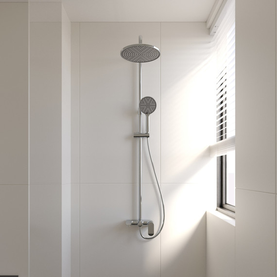 Душевая стойка Veconi FE-110-C-C4, Цвет производителя: хром - фото 2